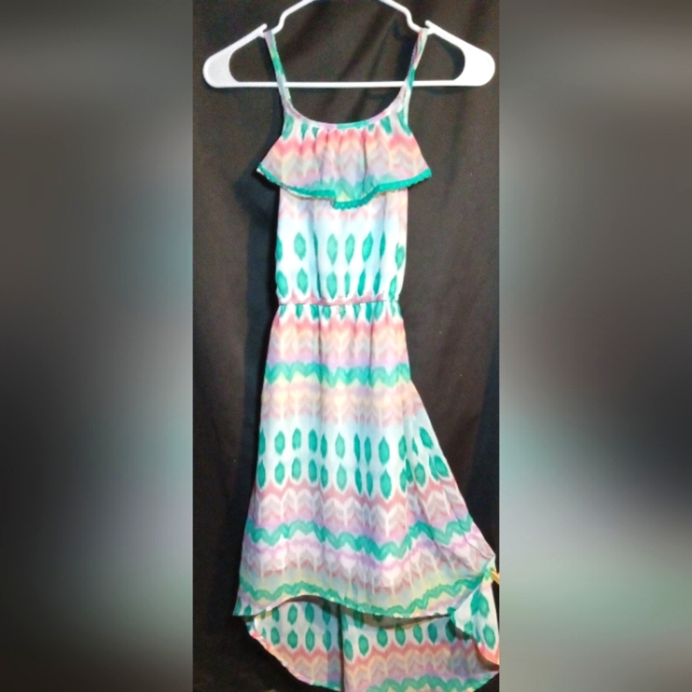 Zoey girl size 12 Teal and pink